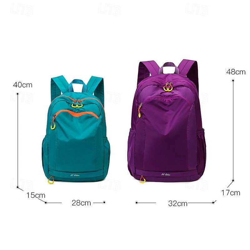 Hiking Backpack Rain Waterproof Outdoor Hiking Climbing Camping Polyester Yellow Blue Purple2