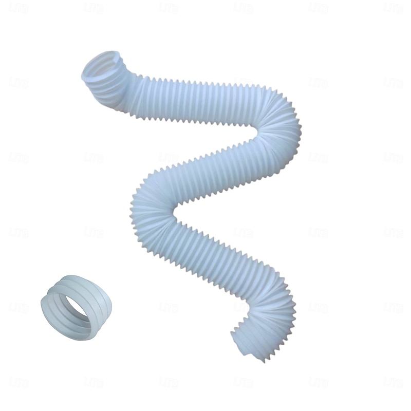 Plastic Downspout Extension - Durable and Flexible Rainwater Drainage Solution with Round Connector for Seamless Piping System Extension, 1pc/2pcs Piece for Home and Garden Use3