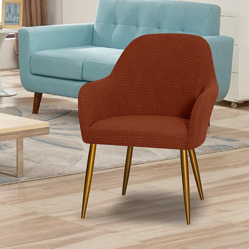 5x5 Grid High Armrest Chair Cover - Stretchable Protective Slipcover for Armchairs, Durable & Stylish Fit for Living Room Furniture2