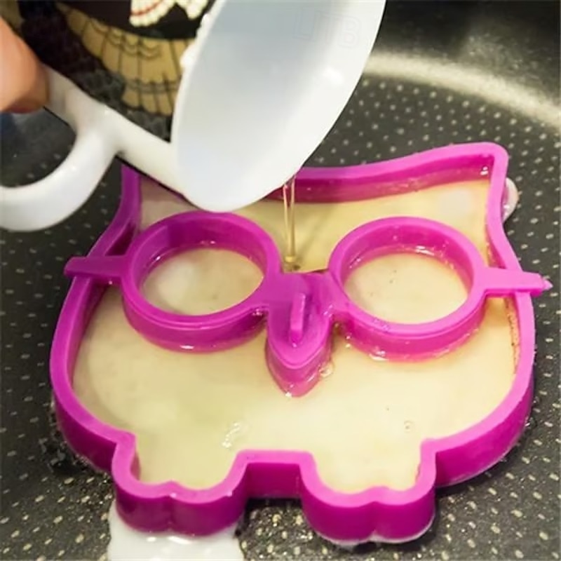 Halloween Horror Skull Fried Egg Mold Silicone Breakfast Maker Creative Owl Shape Pancake Mold Funny Rabbit Design Non Stick Kitchen Cooking Tools For Kids Adults3