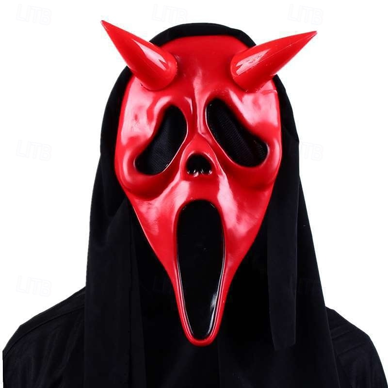 Ghostface Halloween Mask Scream Scary Costume Men's Women's Unisex Halloween Masquerade Easy Halloween Costumes Dress Up