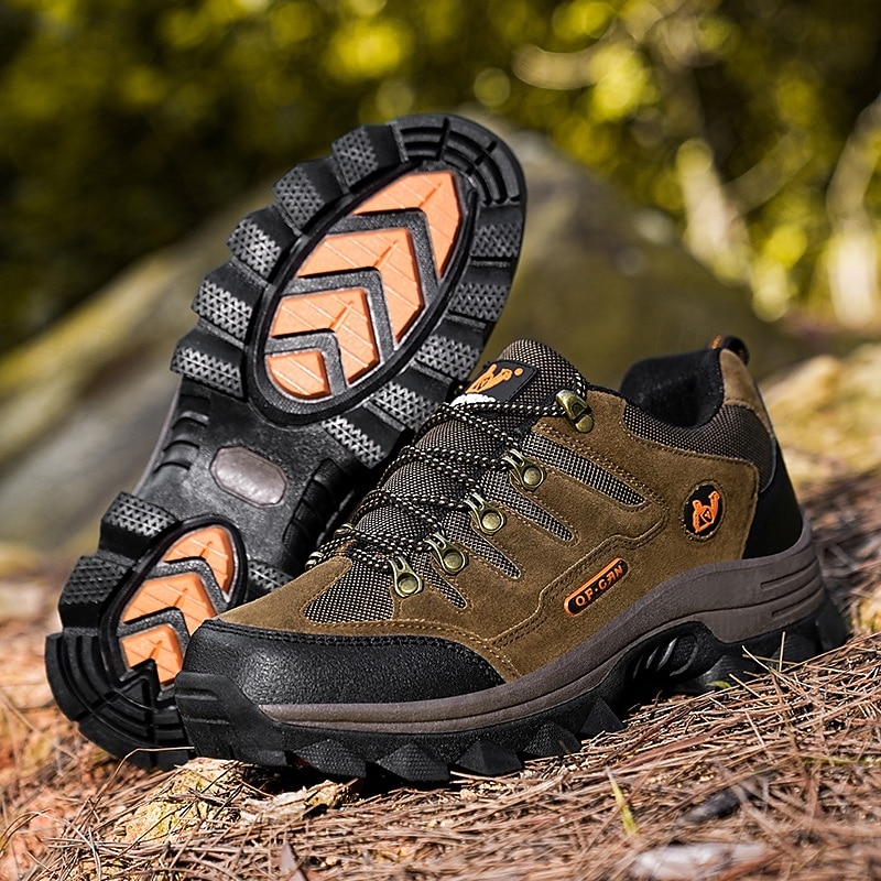 Men's Durable Hiking Shoes with Anti-Slip Sole, Shock-Absorbing Outdoor Trekking Sneakers for Climbing, Camping and Travel4