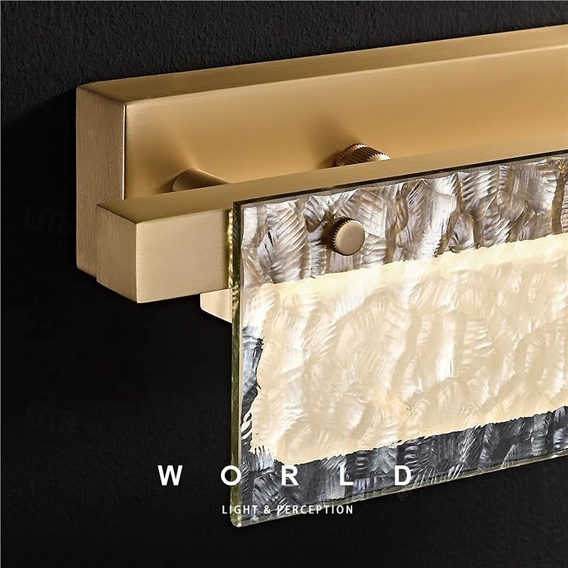 LED Wall Sconces Copper Crystal Indoor Strip Design Wall Light Fixtures for Bedroom Bathroom Hallway Doorway Stairway 110-240V4