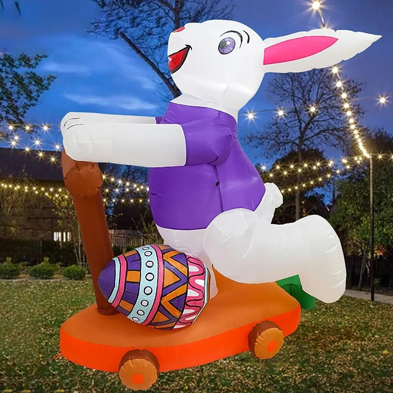Easter Bunny Inflatable Outdoor Decoration Halloween Decor4