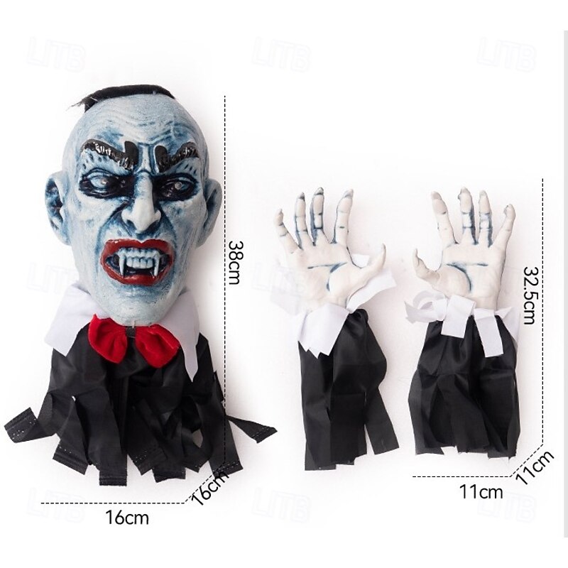 Halloween Vampire Count Zombie Ground Plug Haunted House Secret Room Courtyard Outdoor Glowing Horror Atmosphere Ground Ghost Decoration2