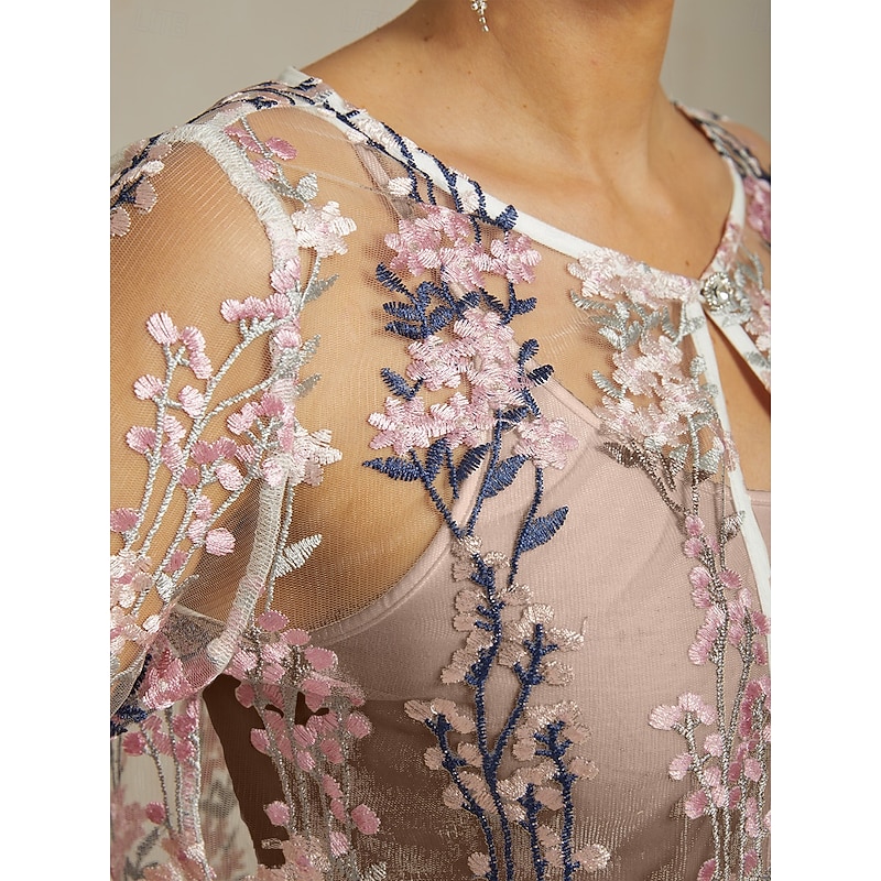 Women's Lace Tops Elegant Romantic Crew Neck Blush Pink Summer2