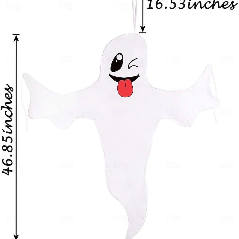 Halloween Decoration Outdoor, Halloween Tree Hugging Ghost Decor, Door Frame Decorations, Lawn Decor, Tree, Ghost Party Supplies4