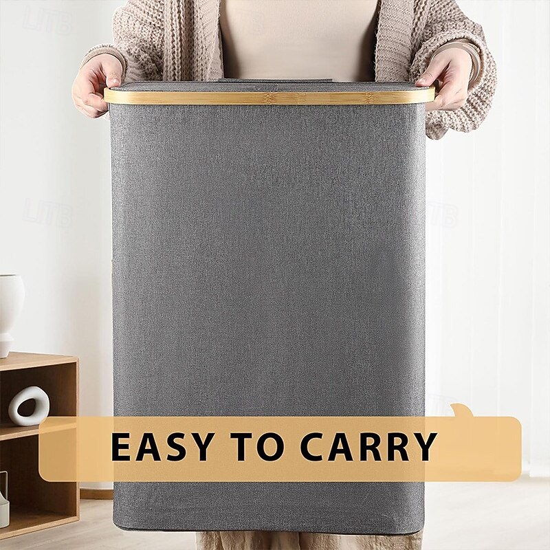 Narrow Gap Toilet Paper Storage Organizer – Large Capacity Holds 18/24 Rolls, Oxford Fabric with Bamboo Frame, Slim Space-Saving Bathroom Storage Shelf for Toilet, Kitchen, Bedroom, or Office4