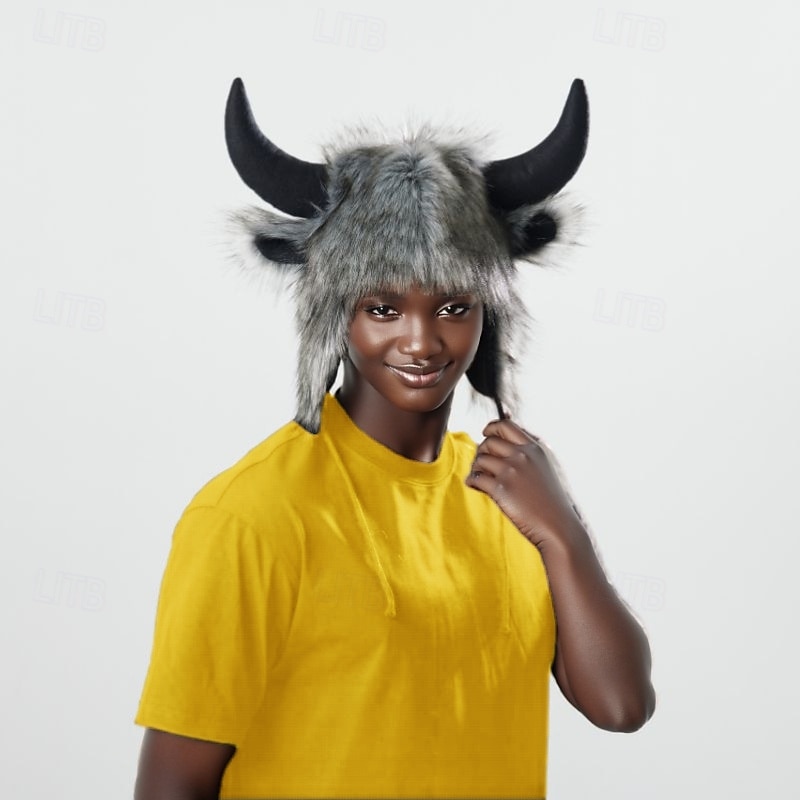 Retro Vintage Medieval Renaissance Hat Horn Hat Viking Fancy Dress Men's Women's Viking Halloween Carnival Performance LARP Ren Faire Adults Hat3