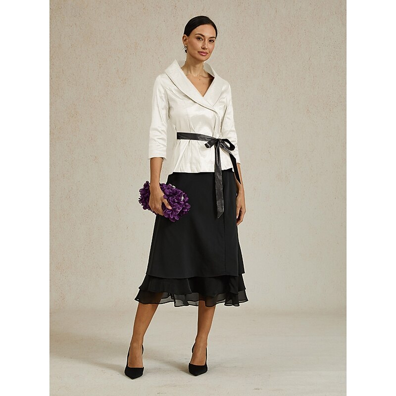 Women's Dressy Tops Evening Tops Elegant Stylish Casual V Neck Black Summer Fall3