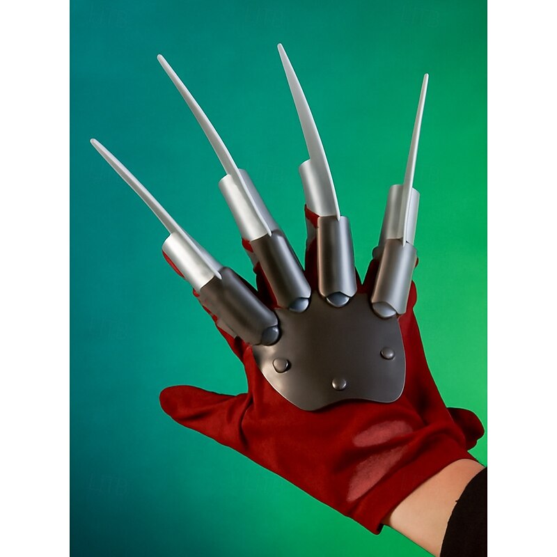 Men's Halloween Claw Glove – Scary Horror Costume Prop with Long Metal-Like Blades for Cosplay, Party and Masquerade Outfits
