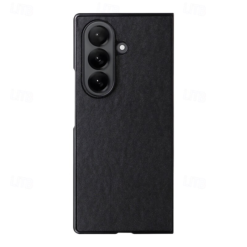 Phone Case For Samsung Galaxy Z Fold 7 Z Fold 6 Z Fold 5 Z Fold 4 Back Cover Shockproof Retro TPU PU Leather3