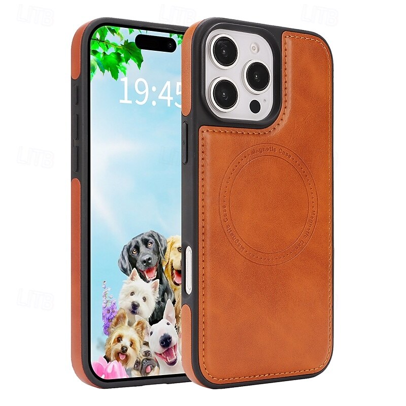Phone Case For iPhone 17 Pro Max 17 Air 16 15 14 Pro Max Plus 16e 13 Pro Max Back Cover Shockproof Retro TPU PU Leather2