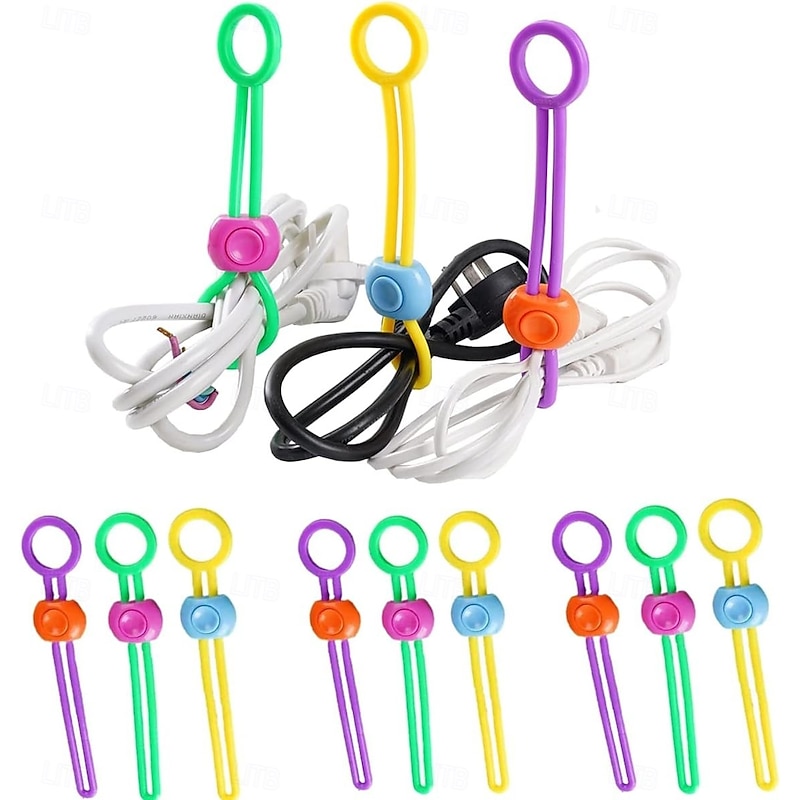 50pcs Multi-Purpose Sealer Set Portable Bag Clamp Food Clip for Sealing Food Bags and Organizing Wires Reusable Zipper Tie Practical Binding Rope Tape Sealing Clip Random Color