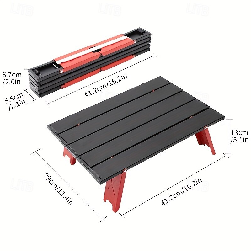 Lightweight Aluminum Alloy Portable Mini Folding Table - Ideal for Outdoor Activities and as a Folding Desk4