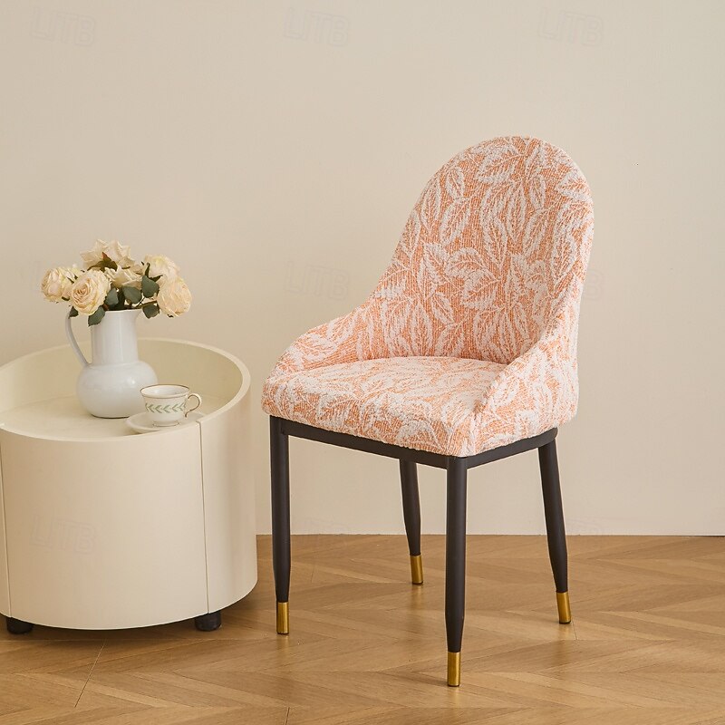 1PC Dining Chair Cover for Home - Polar Fleece Fabric Stretch Slipcover, Soft Warm Seat Cover Fits Most Chairs, Non-Slip Elastic Bottom, Machine Washable3