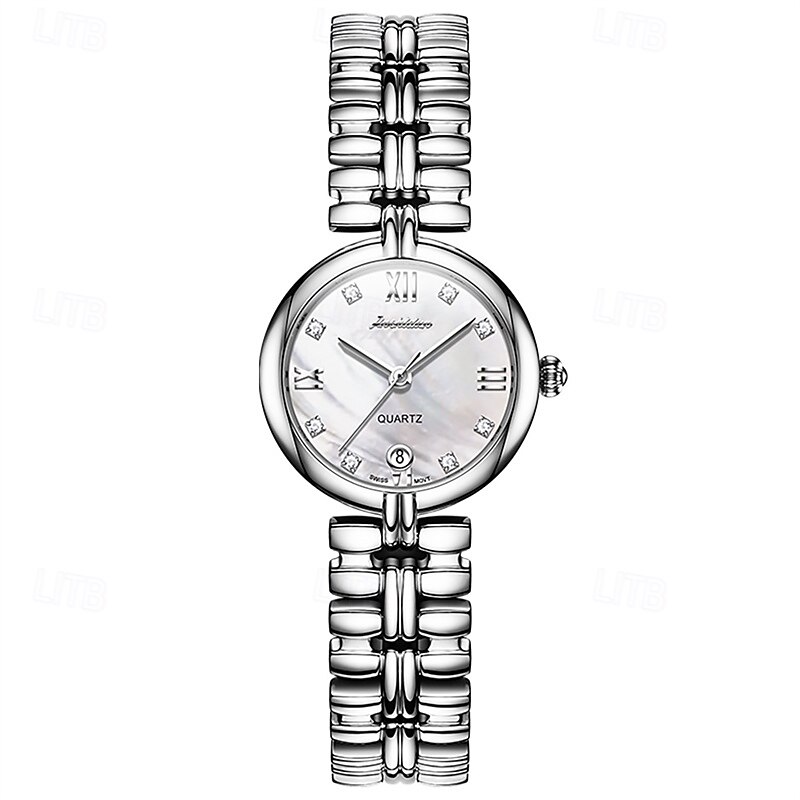 The New Golden Shield Fashionable And Trendy Women'S Watch Is An Imported Machine With A Diamond-Encrusted Calendar A Retro Thin Model With A Small Dial Waterproof Casual And Sporty Women'S Busines4