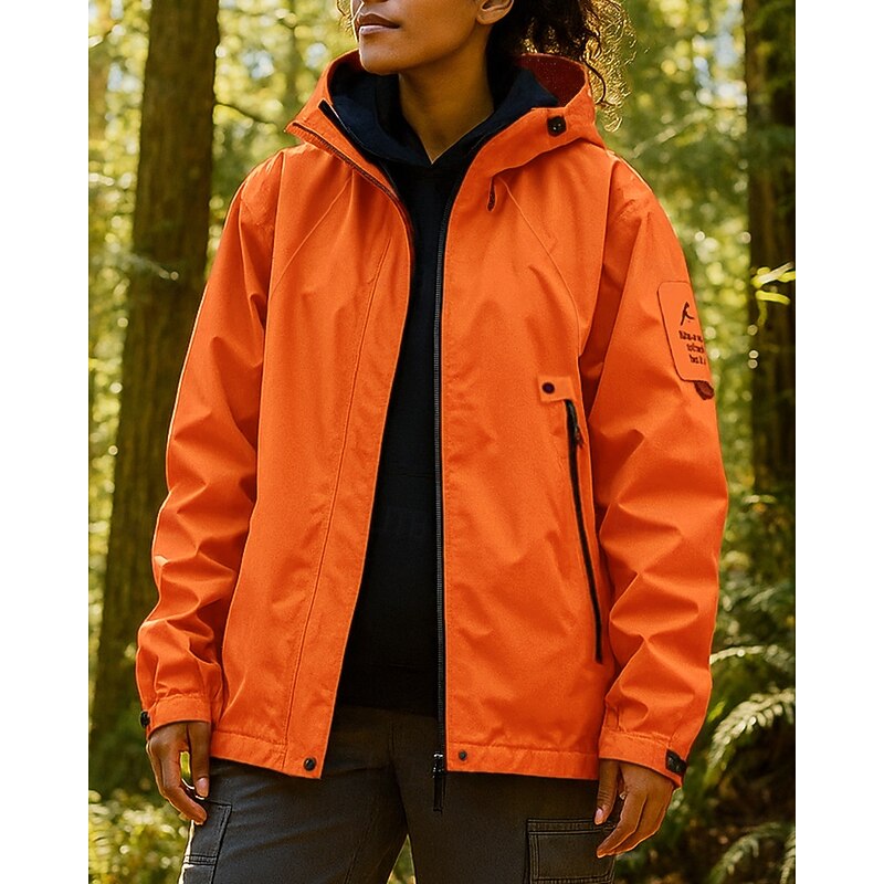 Women's Windbreaker Softshell Jacket Hiking Jacket Outdoor Waterproof Windproof Hiking Outfits Hiking Clothes Spring Autumn / Fall Top Camping / Hiking / Caving Running Light Yellow Black White4