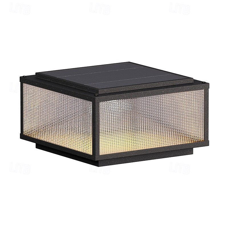 LED Outdoor Post Lights Warm White 30cm Nordic Style Outdoor Column Lights Fence Post Cap Lights Waterproof IP54 for Deck Suitable for Door Stone Pillars Garden lamp Post4