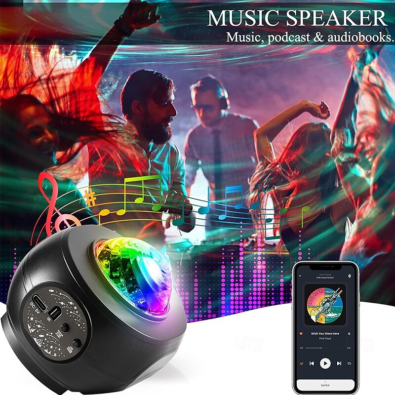 Galaxy Star Projector Night Lights Disco Lights for Birthday PartiesBirthday Gifts for Everyone Galaxy Star Projector Disco Ball Party Lights for Room Bedroom Living Room New Year Christmas Lig3