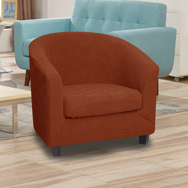 Half-Round Modular Sofa with 5x5 Grid Stitch Design  Split Curved Sectional Seating for Modern Living Room2