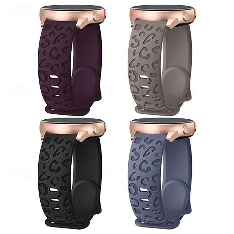 4 Pack Watch Band for Garmin Samsung Amazfit Polar Approach S42 / S40 / S12 GTS 4,4mini, 3,2,2mini, 2e, GTR 42mm, Bip U Pro, U, 3 Pro, 3, S lite, S, lite Watch 8/7/6/5/4 40/44mm, Watch 6 Classic2