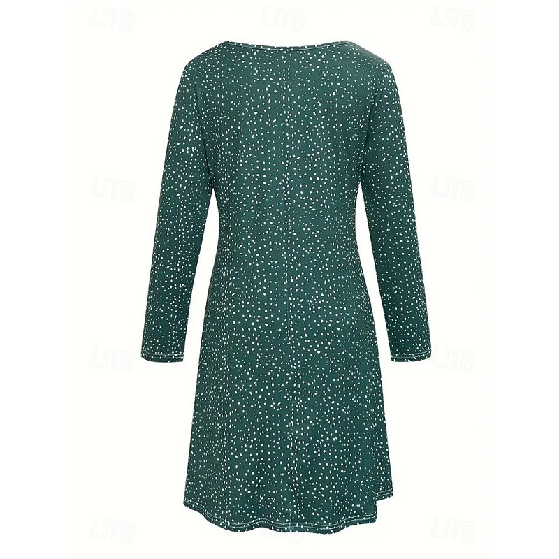 Women's Mini Dress T Shirt Dress Tee Dress Sundress A Line Dress Casual Boho Daily Holiday Date Regular Fit Floral Graphic Long Sleeve Crew Neck Light Green Pink Wine Red Summer Spring Fall Winter3