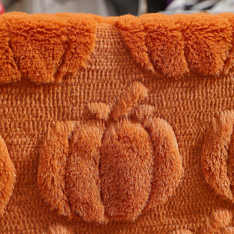 Halloween Table Runner Table Flag - 3D Quilted Pumpkin Embroidery Table Runner, Premium Dining Decor for Parties & Mall Displays3