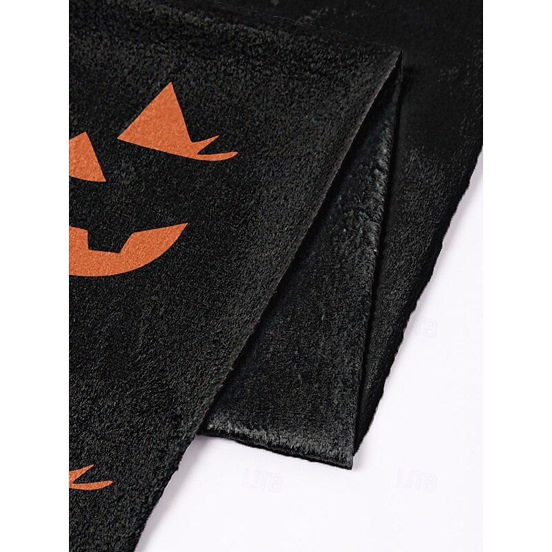 Women's Halloween Printed Scarf – Cozy Long Shawl Wrap with Ghost, Jack-O'-Lantern & Witch Patterns, Soft Lightweight Fall Accessory for Costume Party, Trick-or-Treat, Festivals & Daily Wear3