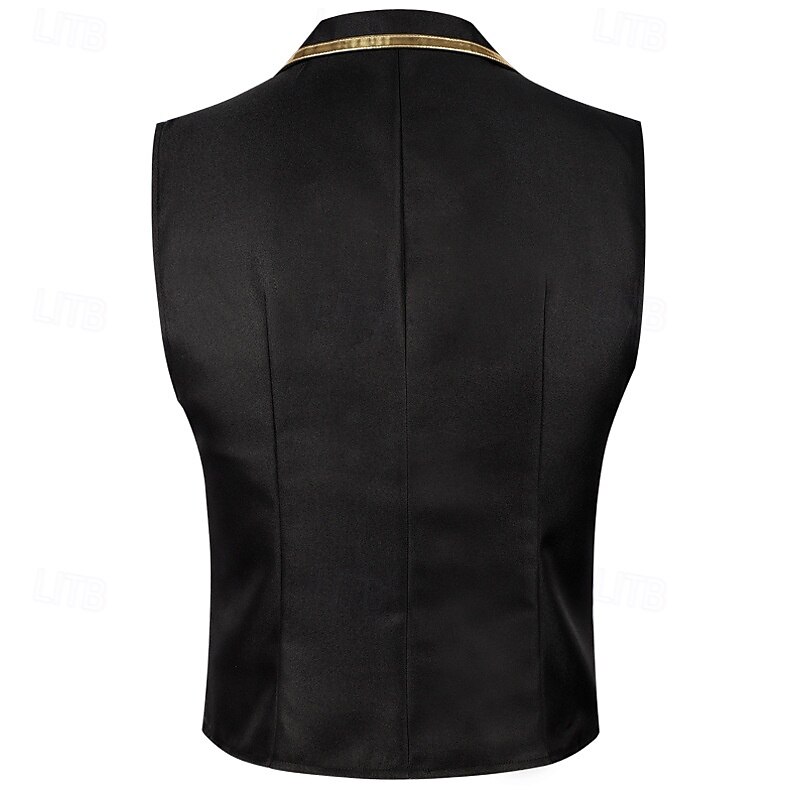Retro Vintage Medieval Renaissance Vest Waistcoat Prince Nobleman Fancy Dress Men's Fantasy Royal Halloween Carnival Masquerade Party & Evening Adults Vest All Seasons3