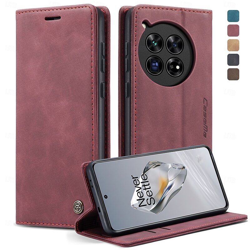 Phone Case For OnePlus Flip Cover Kickstand TPU PU Leather