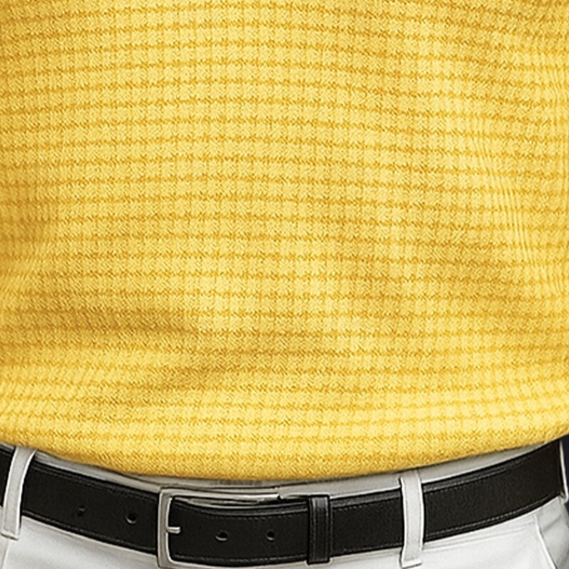 Men's Waffle Polo Shirts Golf Shirt Street Casual Lapel Long Sleeve Basic Modern Plain Textured Buttons Spring Fall All Seasons Regular Fit Black White Yellow Gray Waffle Polo Shirts3