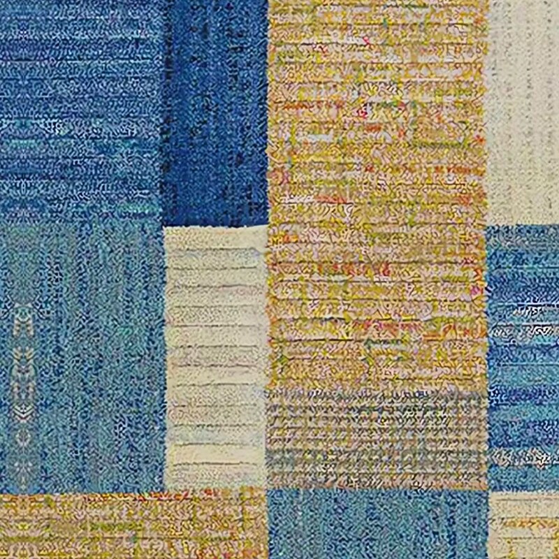 Men's Geometric Abstract Sweatshirt Casual Long Sleeve Stand Collar Vacation Streetwear Blue Purple Zipper Quarter Zip Fall Winter Designer2