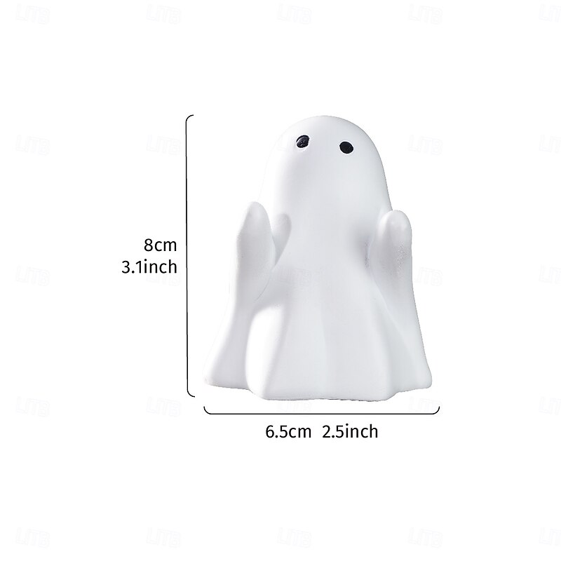 Halloween Decor Resin Raised Hand Cute Ghost Decoration Pen Holder – Indoor Desktop Organizer & Seasonal Home Decor for Bookshelf, Study, Vanity2