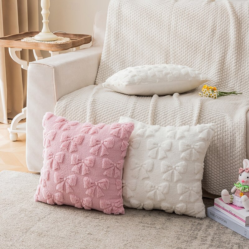 1 pcs Polyester Pillow Cover, Solid Colored Casual Square Zipper Traditional Classic3