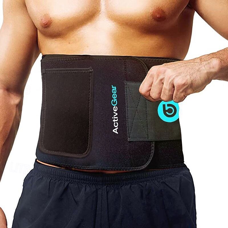 Plain Support Increased Core Stability Waist Trimmer Wrap For Gym Workout Running