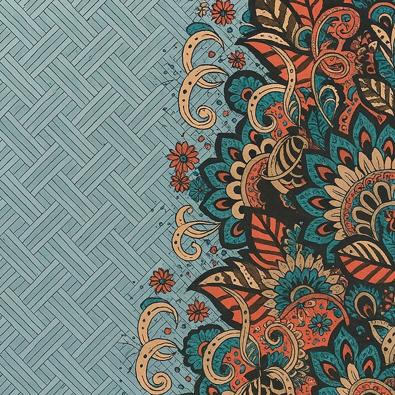 Men's Floral Print Polo Short Sleeve Polo Shirts Collared Shirts Casual Athleisure Daily Wear Buttons Summer Red Blue Green4