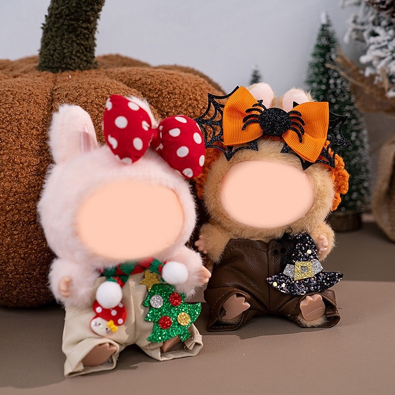 Doll Halloween Clothes Doll Clothes Set Cute Costume Dressing Outfits Accessories for 6.69 Inch Doll (NO DOLL)