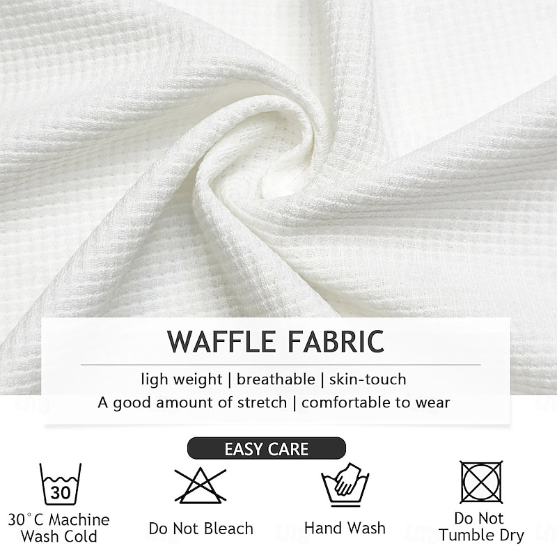 Men's Hoodie Waffle Hoodies Pullover Hoodie Sweatshirt Beige Hooded Plain Patchwork Color Block Sports & Outdoor Casual Daily Streetwear Cool Sportswear Fall Spring &  Fall Clothing Apparel Hoodies3