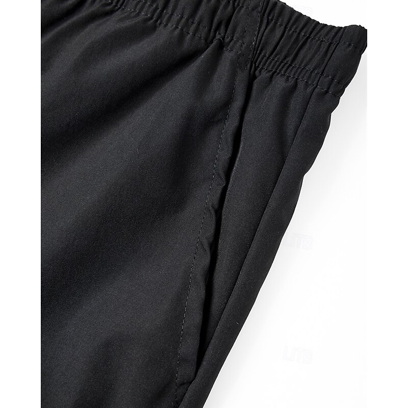 Men's Cargo Pants Joggers Trousers Drawstring Elastic Waist Print Cartoon Comfort Sports Outdoor Daily Fashion Casual Black Micro-elastic3