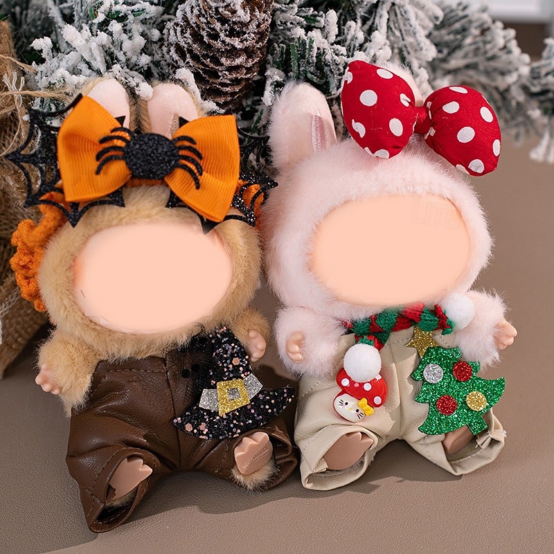 Doll Halloween Clothes Doll Clothes Set Cute Costume Dressing Outfits Accessories for 6.69 Inch Doll (NO DOLL)2