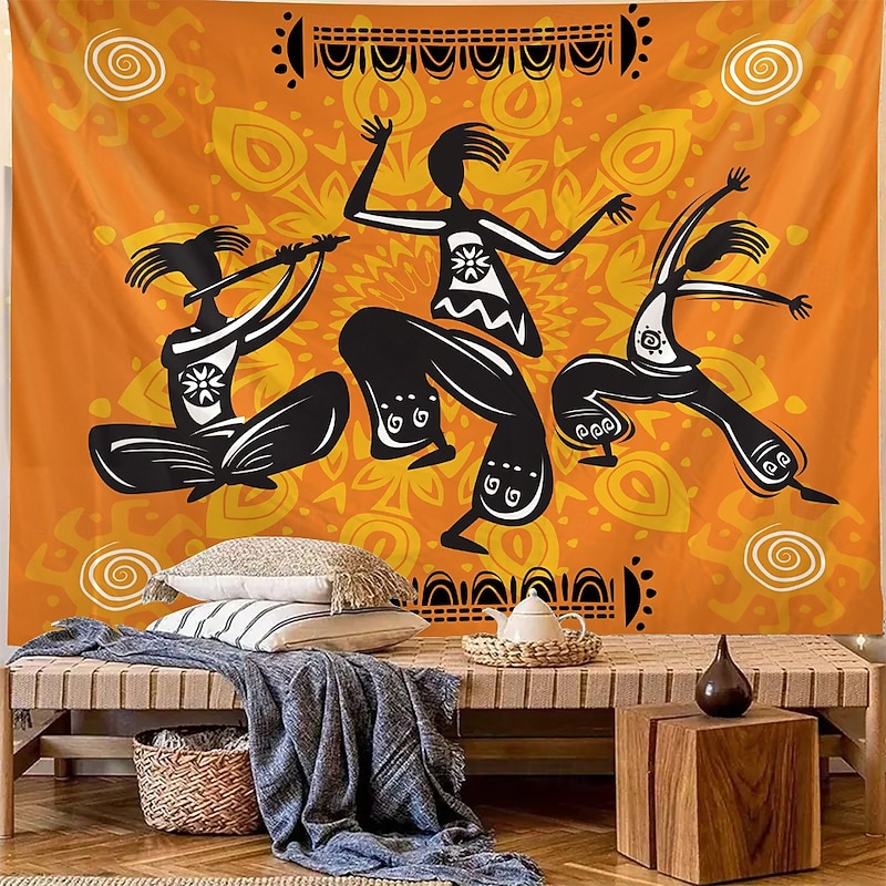 Tapestry Wall Hangings KoKopelli Ethnic Rustic Cottagecore South American Bedroom Living Room Dorm Home Decor