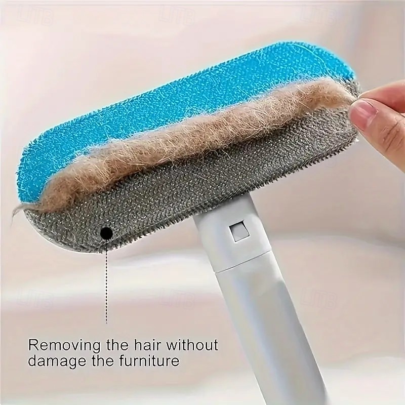 Durable Pet Hair Remover Brush for Dogs & Cats – Reusable, Washable, Gentle on Furniture, Sofas, Carpets, Clothing & Bedding – Pet Grooming Tool, Sturdy Plastic