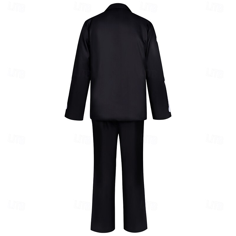 Skeleton Skull Halloween Coat Pants Cosplay Costume Scary Costume Adults' Men's Halloween Masquerade Performance Party Masquerade Easy Halloween Costumes Dress Up4