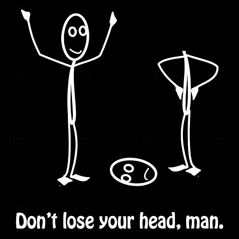 Men's Don't Lose Your Head Funny Slang T Shirt Short Sleeve T shirt 3D Print Crew Neck Shirt Fashion Daily Basic Street Casual Daily Black Red Blue Summer Spring Clothing Apparel4