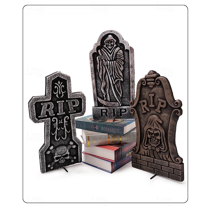 Halloween New Props Foam Tombstone Escape Room Murder Mystery Haunted House Outdoor Scenery Decoration Ornaments3