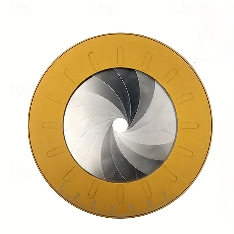 Precise Perfection Adjustable Precision Circle Drawing Tool - Dual Metallic Measuring Ruler for Pipe Diameters & Woodworking Designs, Non-Electric, Durable Brass Material, Woodworking Tool2