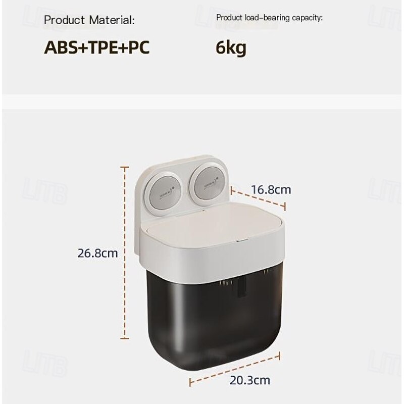 TAILI No Drilling Suction Toilet Paper Holder, Easy Eo Install Tissue Roll Holder, Holds Strong and Steady, Wall Mount Tissue Holder with Shelf, for Bathroom Pantry and RV Kitchen2