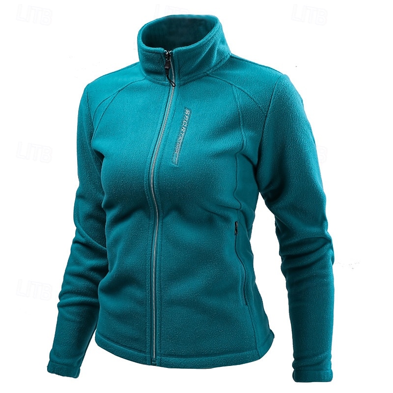 Women's Hiking Jacket Fleece Jacket Thermal Jacket Winter Outdoor Thermal Top White Pink Red Blue Purple4