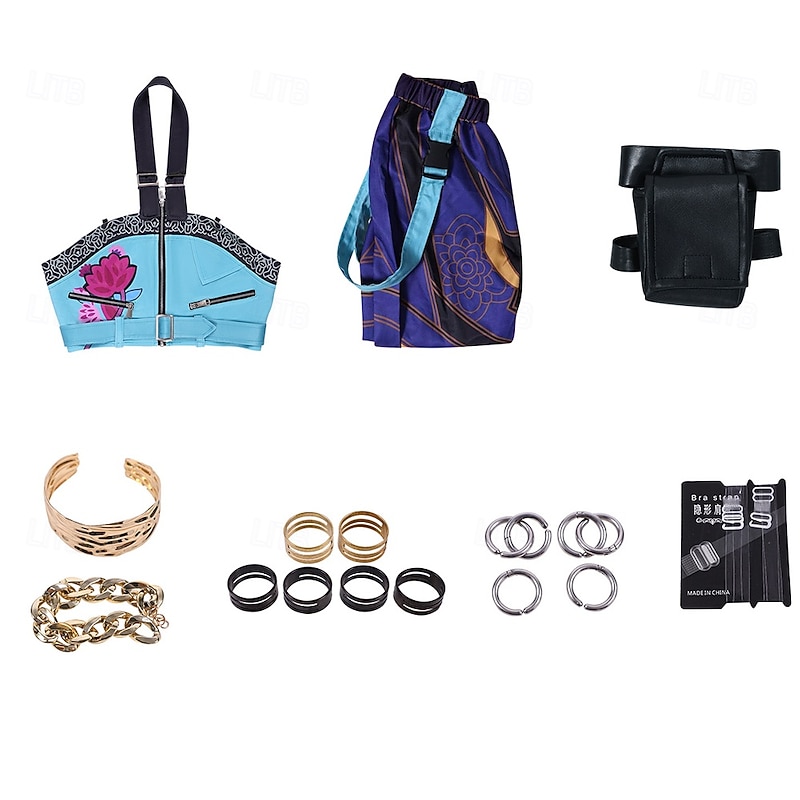 Korean Idol Inspired Idol Pop Star Costume Fancy Dress Virtual Idol Movie Cosplay for Women's Adults Halloween Carnival Performance Comic Con Anime Expo4